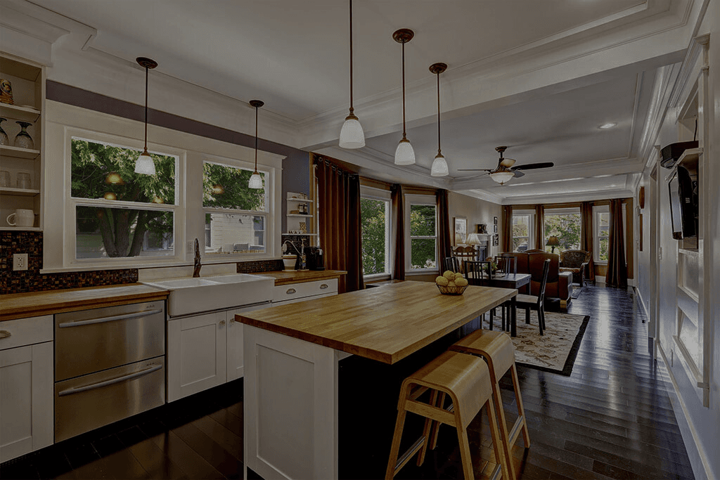 Kitchen - darkened